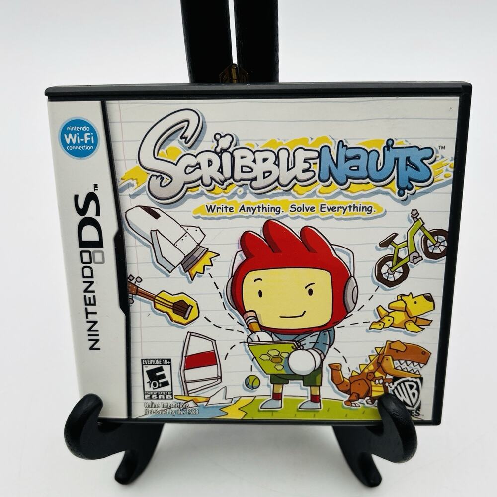 Super Scribblenauts (Nintendo DS, 2010) CIB Complete Tested Works VG Condition